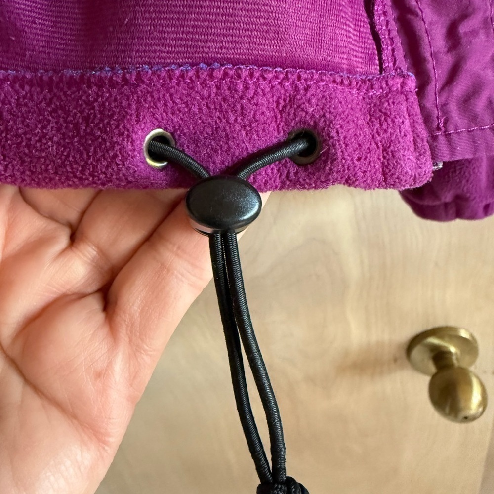 L.L.Bean Vintage Jacket Polartec Full Zip Magenta/Blue Women’s M Gorpcore Winter - Picture 9 of 16